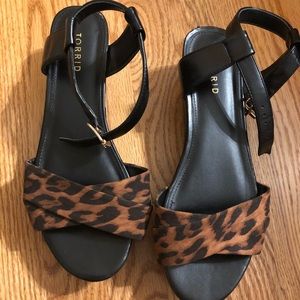 Torrid leopard print shoes